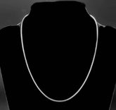 925 Tagged Sterling Silver Plated Snake Chain Necklace 2MM 16-24 inch (4730160382046)